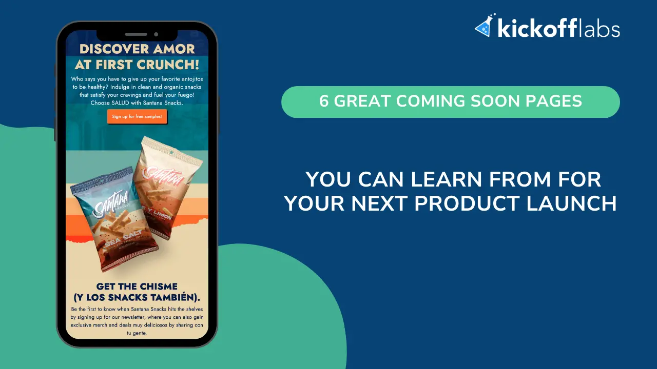 Product launch coming soon pages social share image