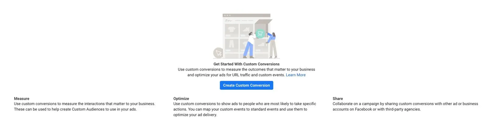 custom conversion setup