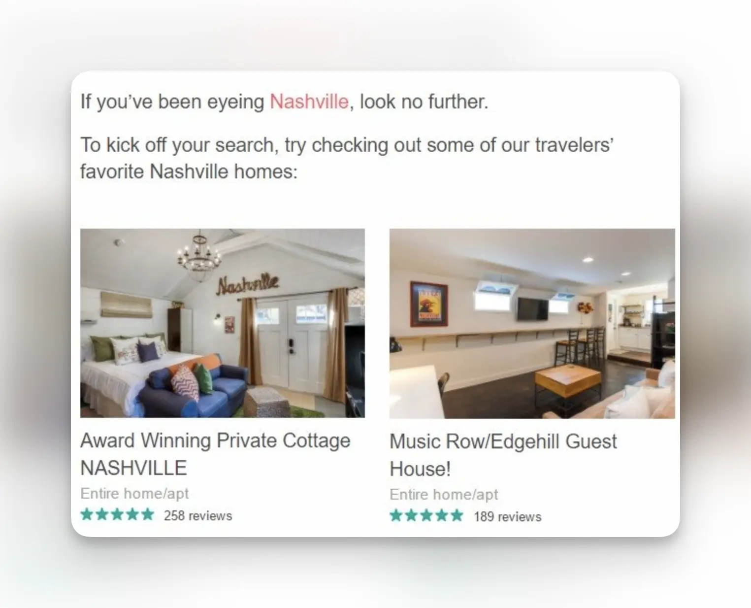 Airbnb email