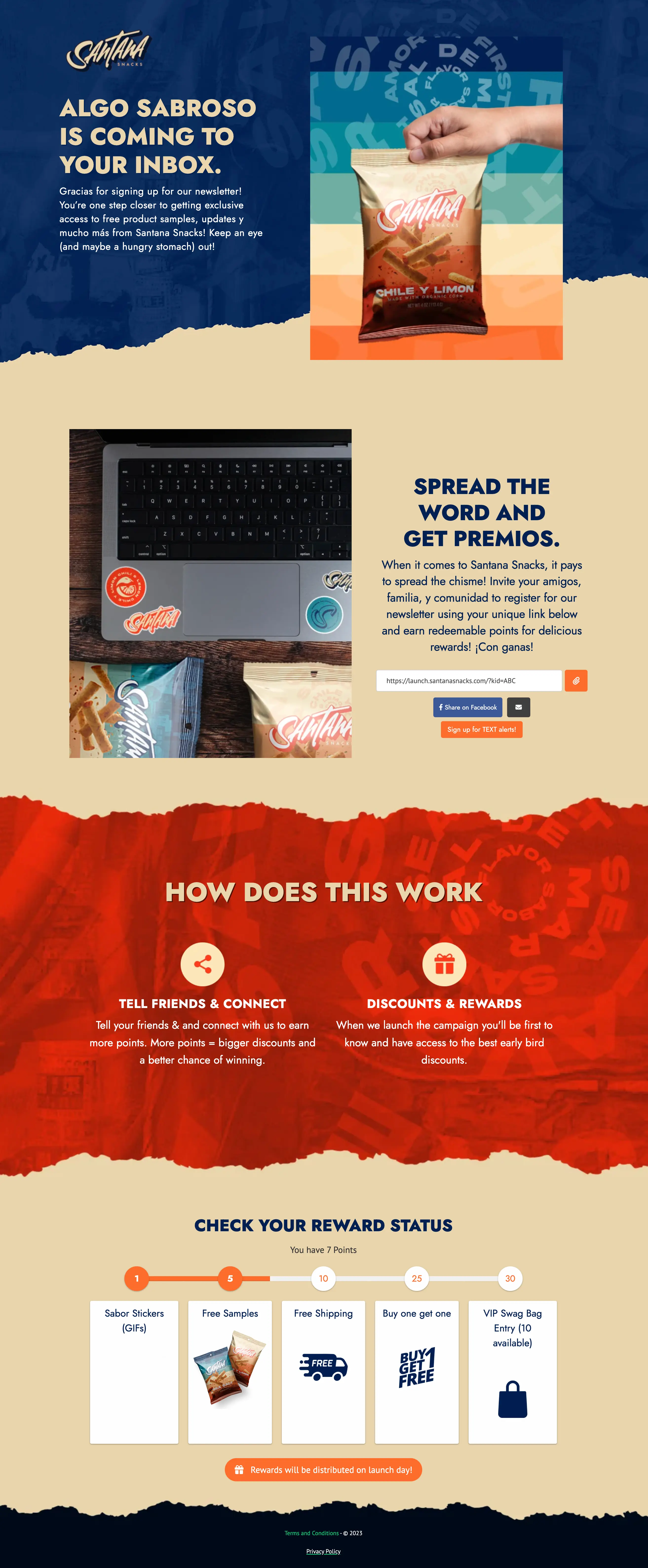 Santana Snacks Referral Program