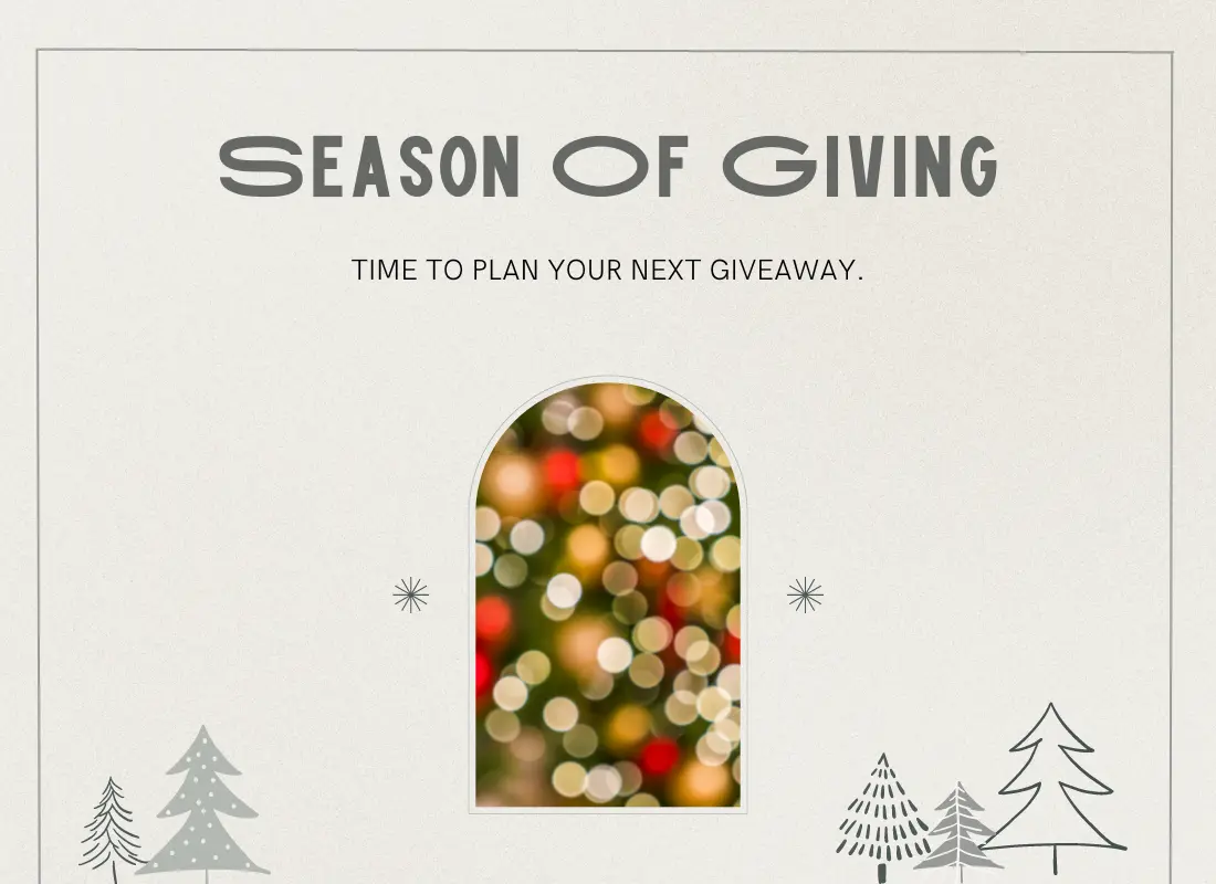 Christmas giveaway ideas to boost engagement