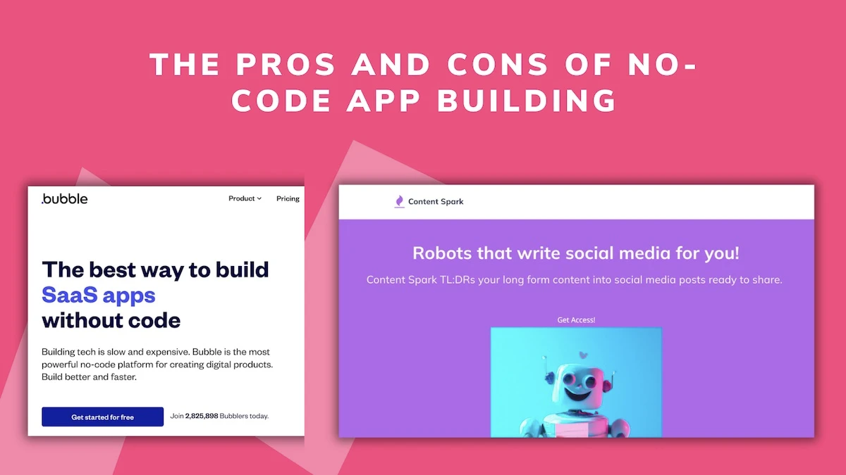 The Pros and Cons of No-Code MVP App Building with Bubble.IO