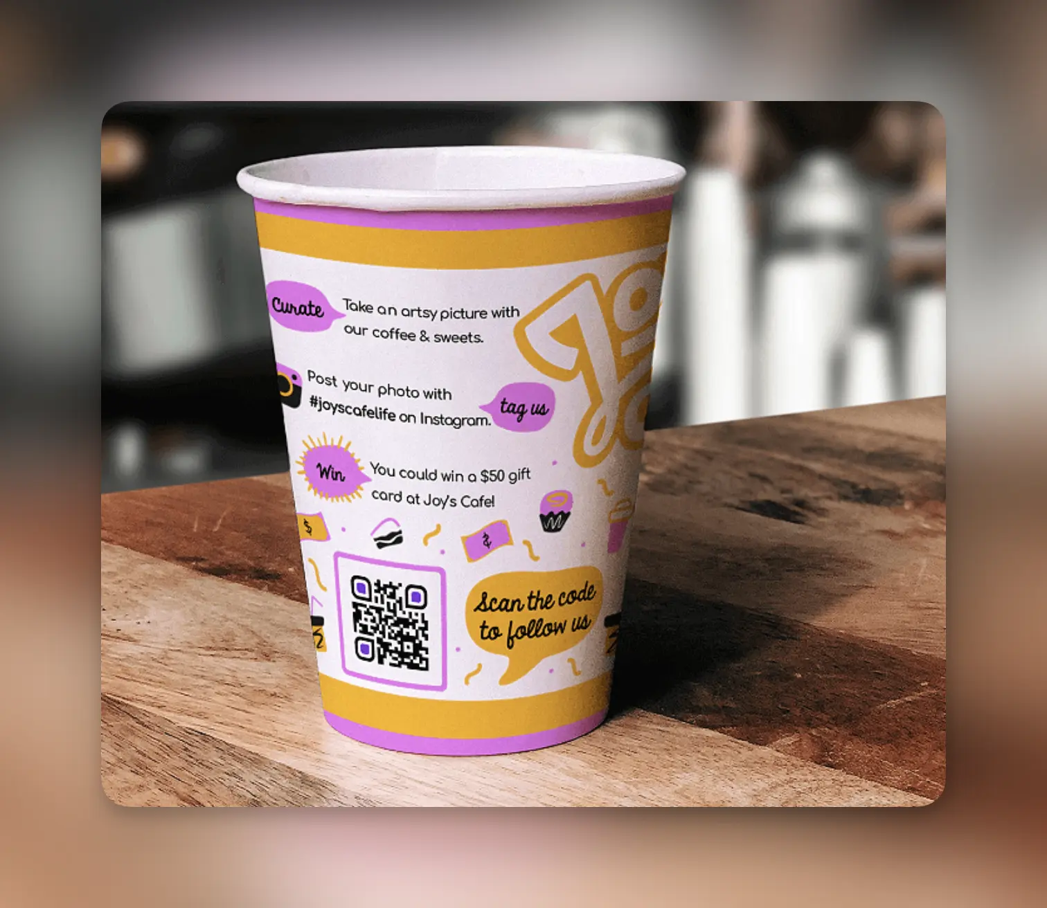 QR code promotion example