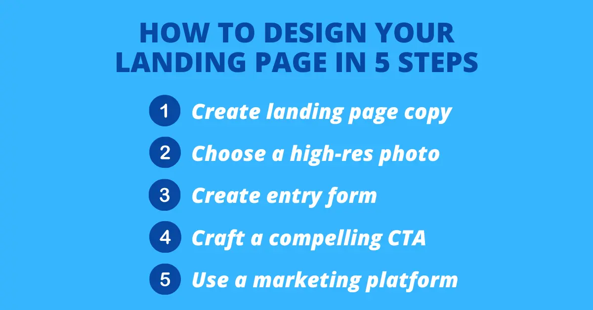 Simple landing page design, Landing page design contest