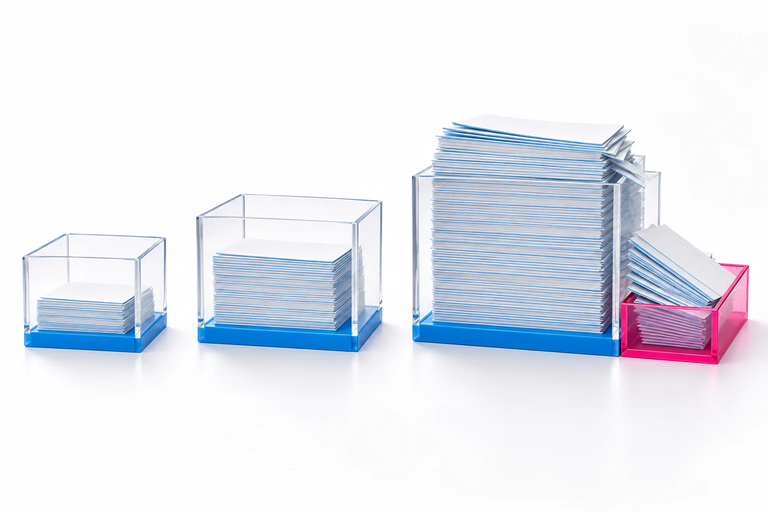 Subscriber lists outgrowing capacity limits, with overflow moving into an upgrade tray
