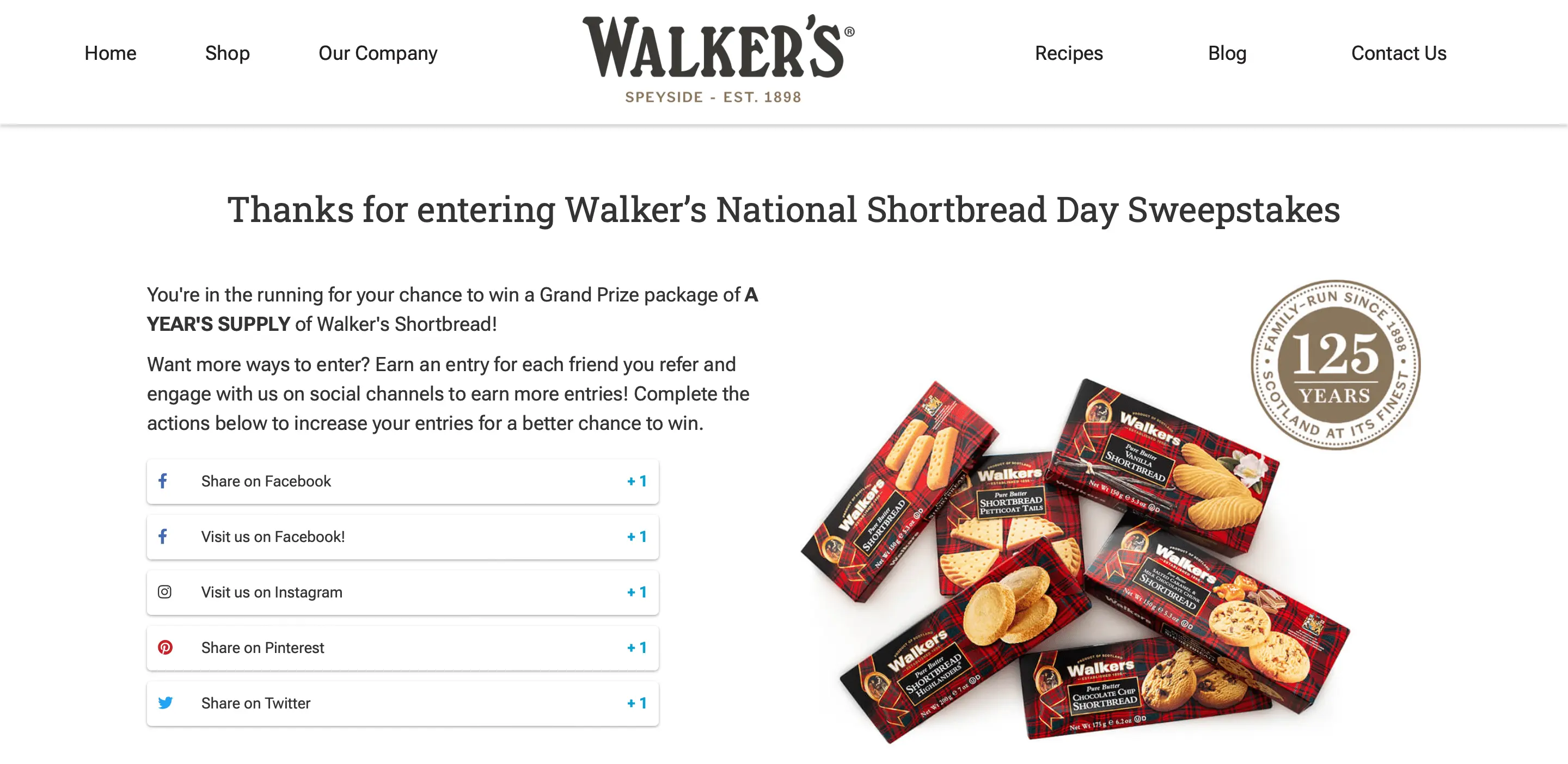 Walkers shortbread contest sharing page!