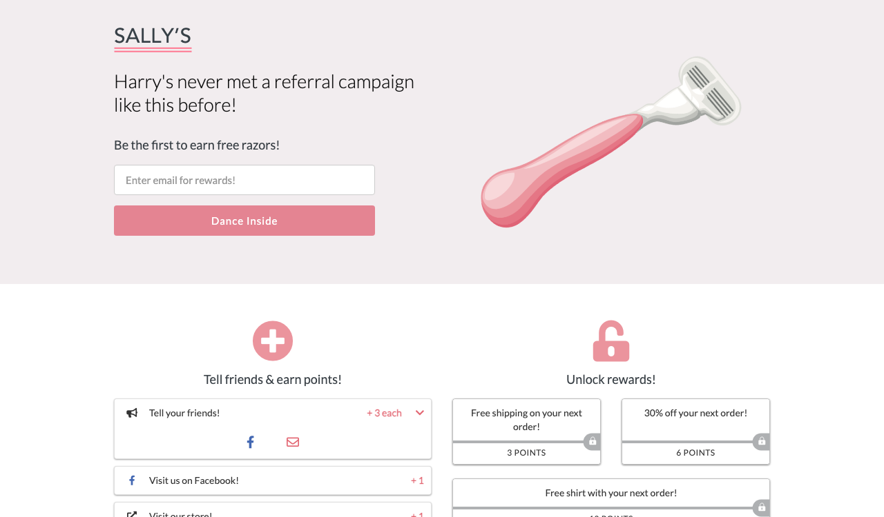 Example referral rewards landing page built with KickoffLabs