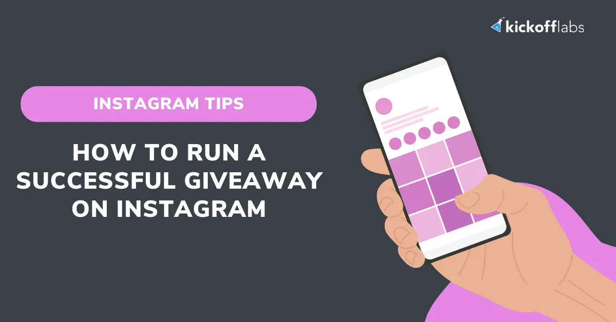 Instagram giveaway social share imnage
