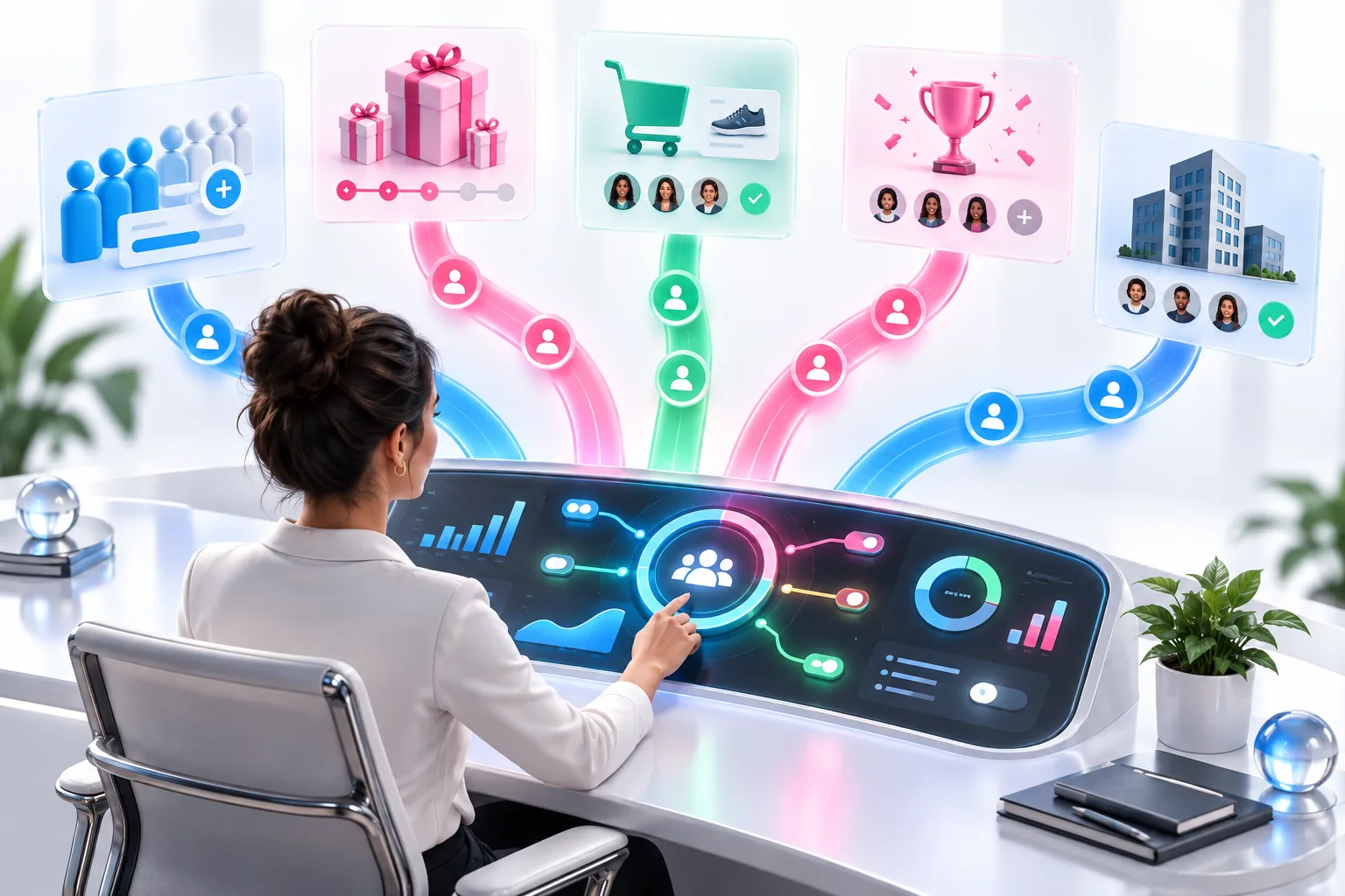 A referral campaign operator comparing multiple growth paths from one control center.