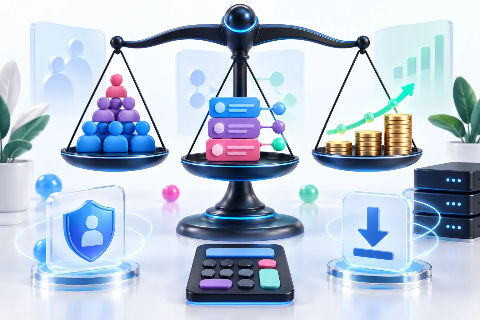A balance comparing participant tiers, lead allowances, and referral revenue fees.