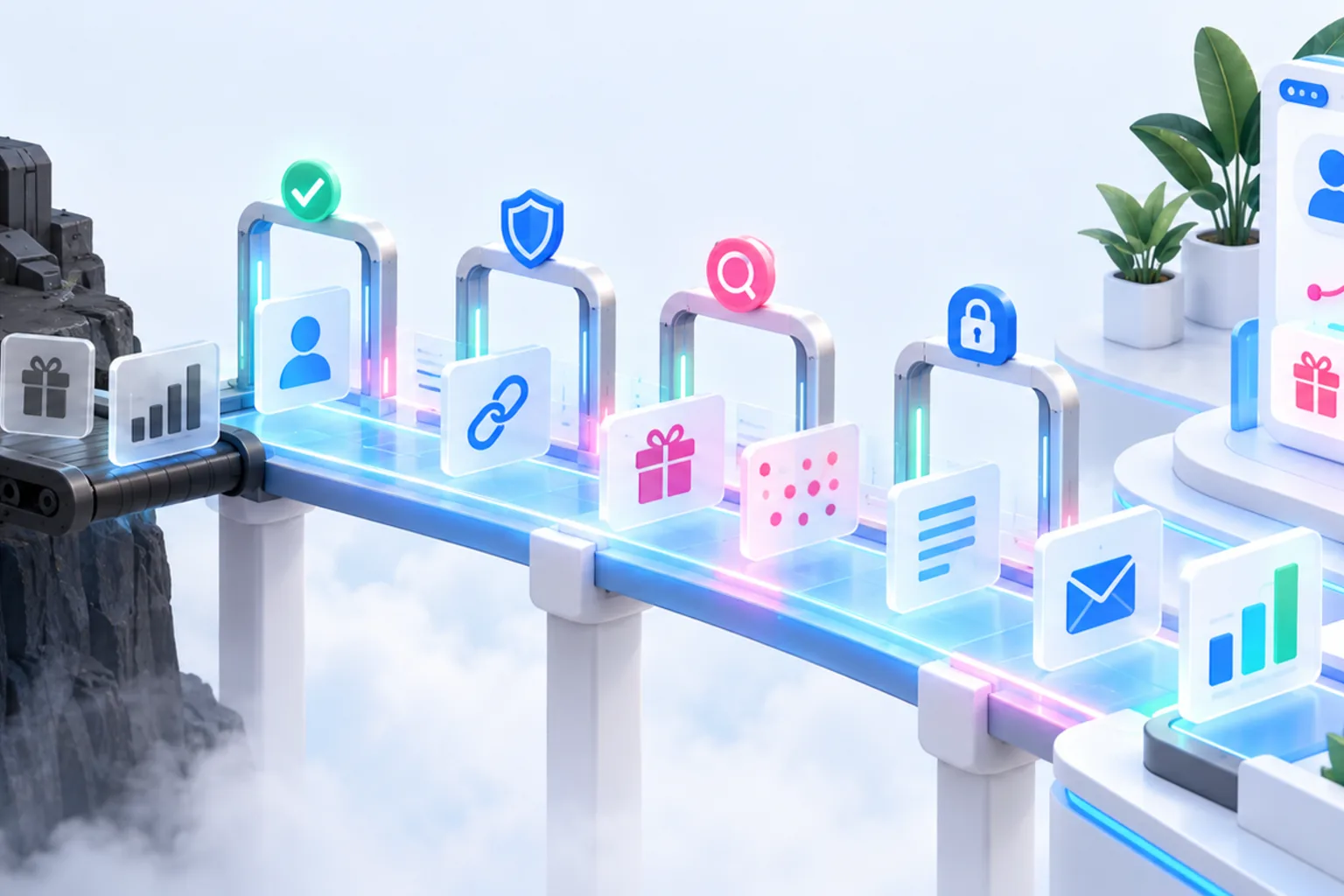 Campaign data crossing validation checkpoints into a new referral platform.