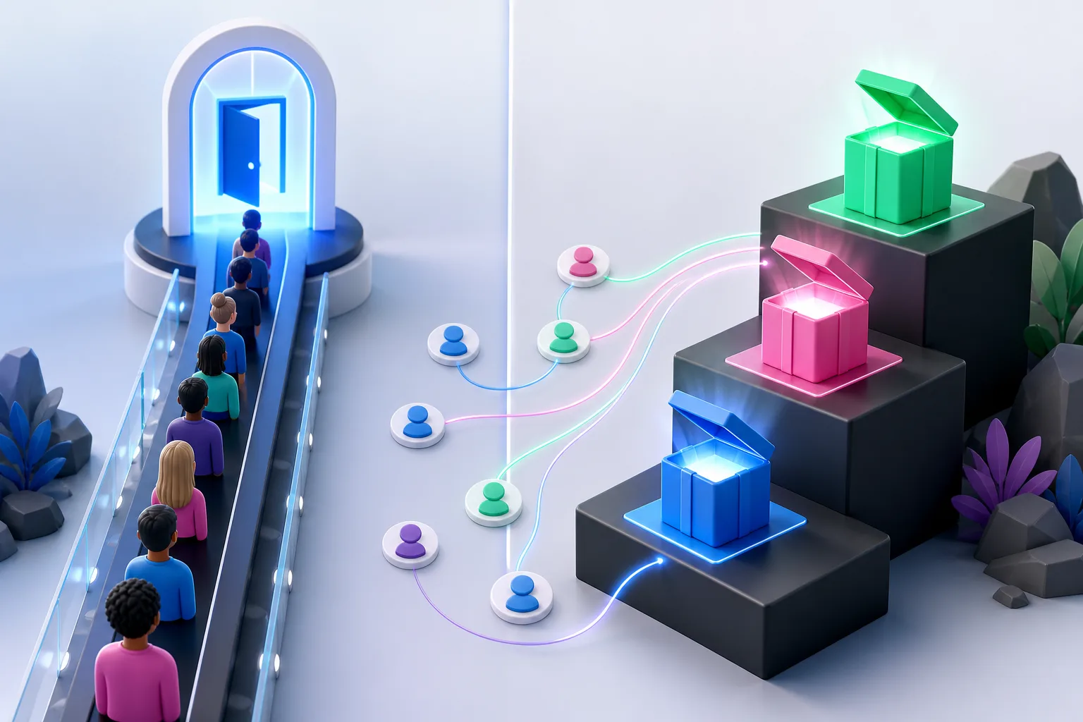 Queue position compared with milestone referral rewards