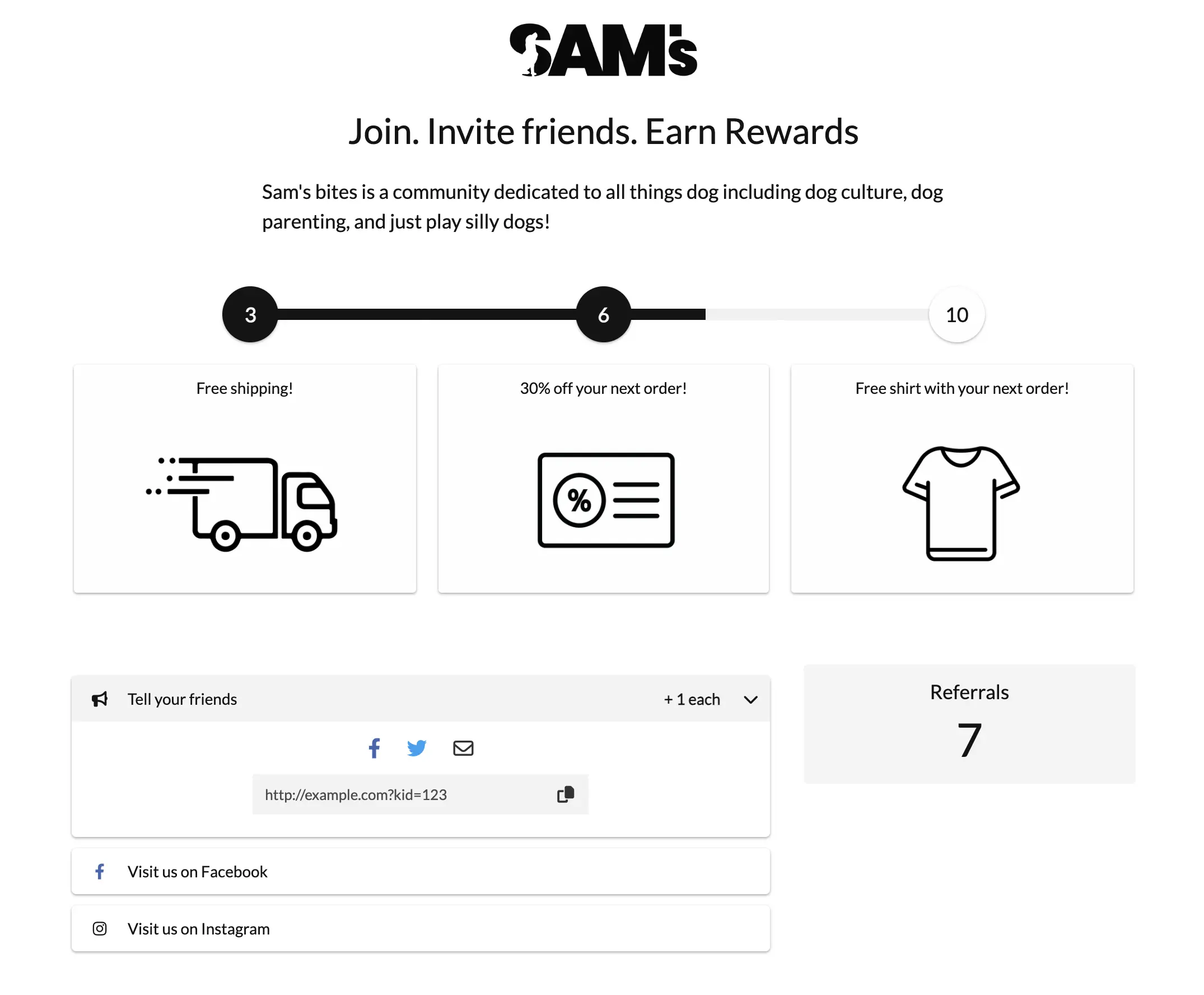 Newsletter referral