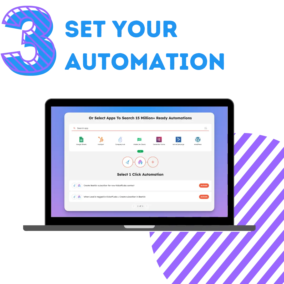 Set-up your automation in Integrately.