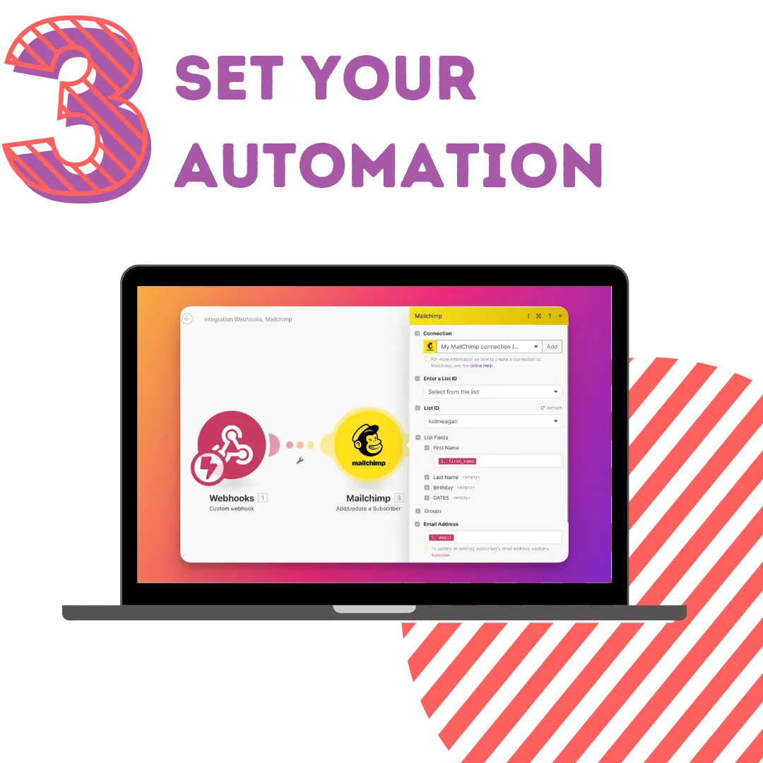 Set-up your automation in Make.