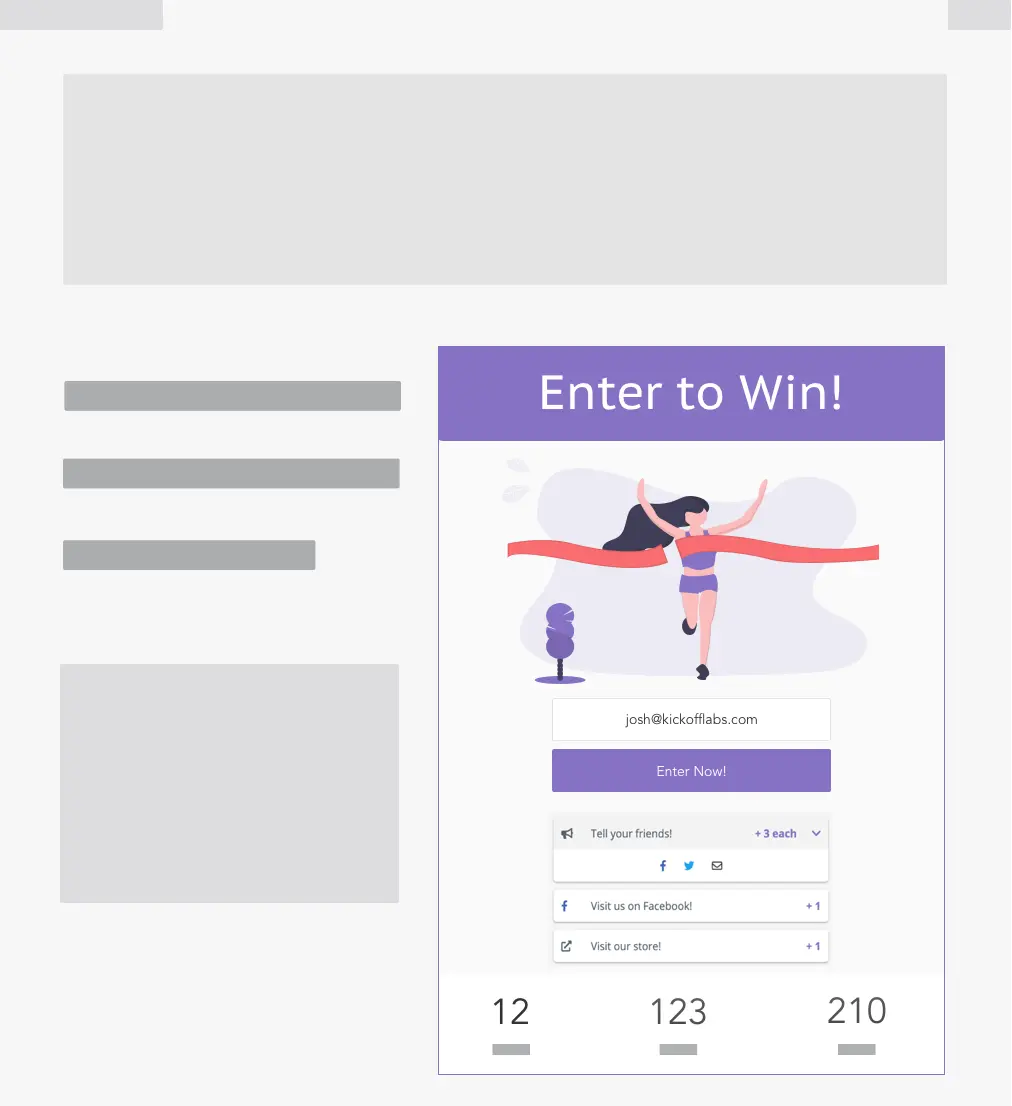 The Leaderboard Giveaway Template