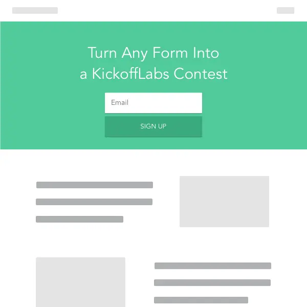 Viral Sign up Landing Page