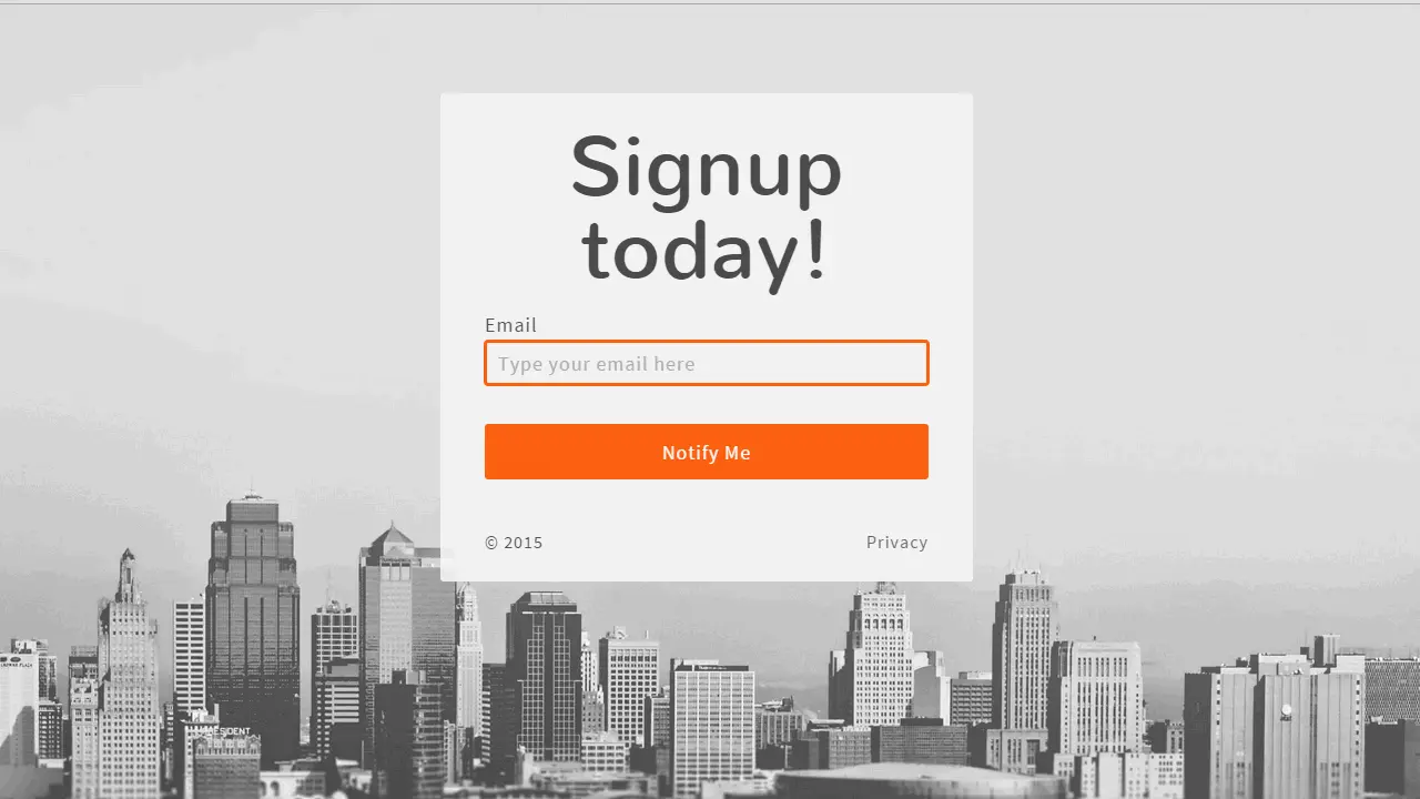 Viral Sign up Landing Page