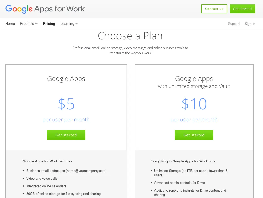 google apps for work