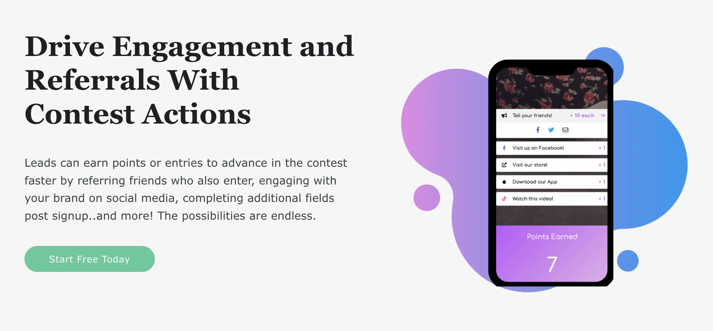  KickoffLabs contest actions